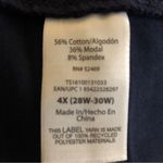 Terra & Sky  Biker Shorts Size 4X 28W-30W Polyester Spandex Navy Blue Womens NWOT Photo 4