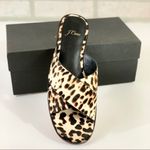 J.Crew  NEW Leopard Calf Hair Cross Strap Sandals Photo 1
