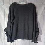 Banana Republic  lightweight black sweater with bell sleeves Photo 5