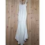 Lulus NWT  Luxe Loveliness White Satin Backless Mermaid Maxi Dress Bridal Gown S Photo 5