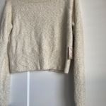 Happily Grey Cream Gold Sparkle Knit Scoop Neck Balletcore Boho Sweater XL Photo 1