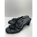 Caslon  Sandals Womens Size 6.5 Black Leather Crisscross Open Toe Block Heel Photo 2