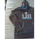 TEAM APPAREL Super Bowl LIII NFL Graphic Gray Hooded Sweatshirt Women Size S Photo 3