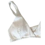 ANDIE NWT  The Belmar Eyelet Bikini Top Bohemian Removable Cups M Coconut White Photo 1