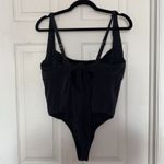 Swimsuits For All Camille Kostek She’s Iconic Underwire Brazilian One Piece Black Size XL Photo 2