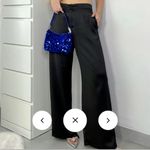 Micas Bright Yellow Basic Satin High Waisted Straight Leg Trousers Size L Photo 14