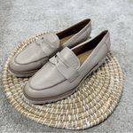 Franco Sarto  Women’s Leather Cedra Slip-On Shoes Loafers Chunky in Cream 10 Photo 3