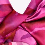 ZARA  pink floral satin midi dress wedding evening party coctail Photo 5