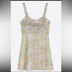 ZARA  Floral Printed A Line Ruffle Summer Mini Dress S Photo 10