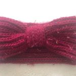 NEW Burgundy Knitted Headband Colorful Flecks Winter Outerwear Never Worn Photo 0