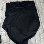 Seafolly  $199 Sun Stripe Black Bandeau One Piece Swimsuit size 18 DD Cup NEW Photo 5