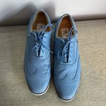 FootJoy Women's Sport Retro Blue Faux Leather Golf Shoes Size 8.5 Photo 2