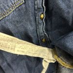 ZARA  Trafaluc Western Denim Snap Button Up Long Sleeve Double Pocket Shirt XS Photo 6