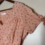 Love Shack Fancy Meg Floral Print Silk Midi Dress Photo 4