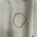 Lucky Brand Wide Leg Mid Rise Crop Jeans White Size 12/31 Barrel Leg NWT Flawed Photo 4