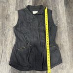 Caslon  Petite XS dark blue grey utility vest cotton blend versatile styling NWOT Photo 10