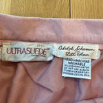 None Vtg Ultrasuede Skirt Pink Vegan Pencil Slim Small Photo 7
