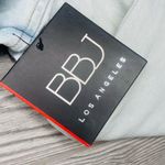 Boom Boom Jeans Nwt  denim light wash jacket cropped raw hem style medium unique Photo 2