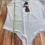 Eyeshadow Women’s Velvet Christmas Top Snowman Sz L Photo 6