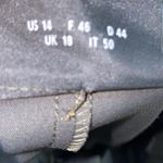 Akris  Women’s Solid Grey Straight Leg Mid Rise Trouser Dress Pants Size 14 Photo 5