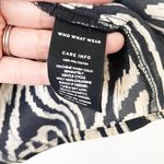 Who What Wear Brown Black Animal Print Bishop Blouse Photo 6