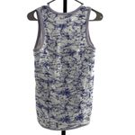 Diane Von Furstenberg  Women’s 2 Laci River Batik Sequin Tank Hi Low Purple White Photo 3