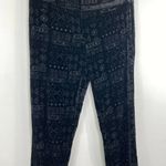 Dolce Vita Black Geometric Silk Blend Skinny Pants Women's Size Extra Small XS Photo 2