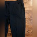 Tibi Women’s Black Slim Trouser Pants Size 8 – Split Back Hems, Thigh Pockets Photo 3