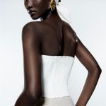 ZARA  embroidered corset top Photo 4