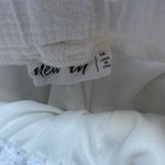 High Waist White Textured Shorts Size M Photo 2