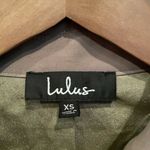 NWT Lulus Belted Utility Jacket Olive Green Size XS Green Photo 8