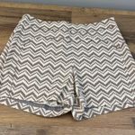 Anthropologie Cartonnier Melisma Chevron High Rise Shorts Taupe Ivory Photo 2