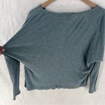 Lucy & Laurel Lucy & Laurel Blue Slub Knit Dolman Sleeve Boxy Cowl
Neck Top Photo 6