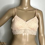 Aerie Peach Lace V-Neck Bralette Photo 7