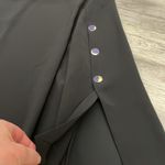 Chico's Chico’s Black Long Open Flare Sleeves 1/2 Zip Back Silky Blouse Size 12/14 Photo 2