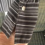 MICHAEL Michael Kors Striped Button Down Shirt Black Size 12 Photo 5