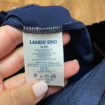 Lands End Womens Solid Navy Blue Tankini Swim Top Drape Banded 18DD Molded Cups Size 18 Photo 5