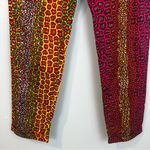 NWT Ohema Ohene Dee Print Clash High Waisted Trousers Colorful Animal Size US 4 Pink Photo 10