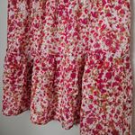 J.Crew Factory Skirt Floral Pink Tiered Elastic Waist Casual Spring Easter Size XS Photo 3