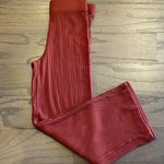 Loft Burnt Orange Ribbed Knit Wide Leg Pants - Size XS Photo 0