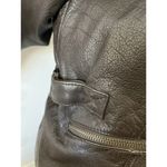 wilson's leather Vintage 80s Wilson’s Leather Brown Collared Button Front Jacket Lg W/flaws Photo 5