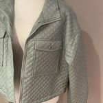 Ci Sono Quilted Women's Jacket in Light Sage Green Size XL Photo 5
