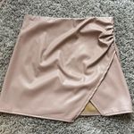 Boutique Pink Leather Skirt Photo 0