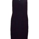 Rampage NWT Vintage Sexy Long Black Dress Sequined Back Straps, Side Slit 90s Photo 0