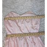 American Vintage 1950s Vintage Strapless Formal Prom Dress Gown Full Length Pink Photo 2