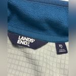 Lands' End NWOT  Aqua and Light Blue Fleece Vest Womens XL Photo 1