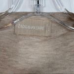 Zadig & Voltaire Beige Lightweight Open Front Cardigan Sweater Photo 3