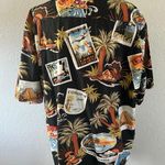 Koko Island Hawaiian Postcard Travel Vacation Button Up Shirt Size L Photo 1