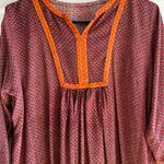 GENERATION‎ Vibrant Red and Green Tunic Pakistan Top Size L Photo 2