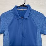 Under Armour  Women's Blue Short Sleeve Fitted Quarter Zip Athletic Shirt Photo 4